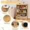 34.5" Kids Bookshelf with 5 Bins for Playroom and Living Room - 26.5" x 16" x 34.5" (L x W x H)